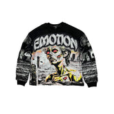 MIXED EMOTION Tombstone’ Longsleeve BLACK SWEATERS